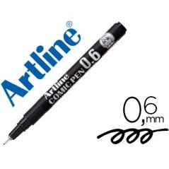 Rotulador artline calibrado micrométrico negro comic pen ek-286 punta poliacetal 0,6 mm resistente al agua PACK 12 UNIDADES