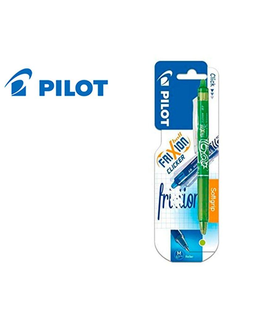 Bolígrafo pilot frixion clicker borrable 0,7 mm color verde claro en blister PACK 12 UNIDADES - Imagen 2