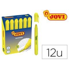 Jovi marcador fluorescente jovi!neon de gel en stick 140mm amarillo -12u-