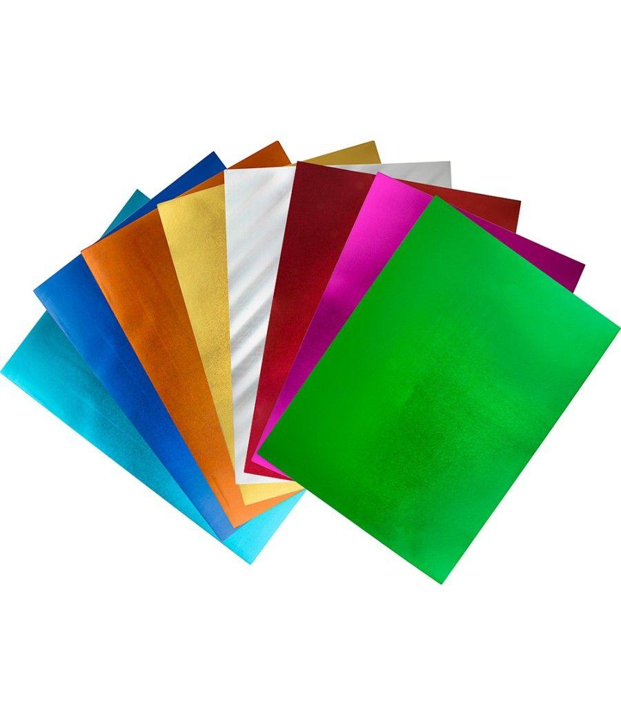 Goma eva liderpapel 50x70 cm espesor 2 mm metalizada verde PACK 10 UNIDADES - Imagen 5