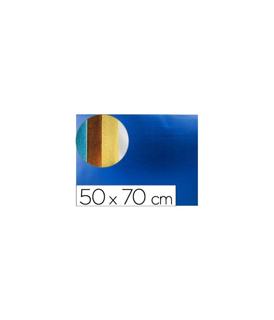 Goma eva liderpapel 50x70 cm espesor 2 mm metalizada azul PACK 10 UNIDADES - Imagen 2