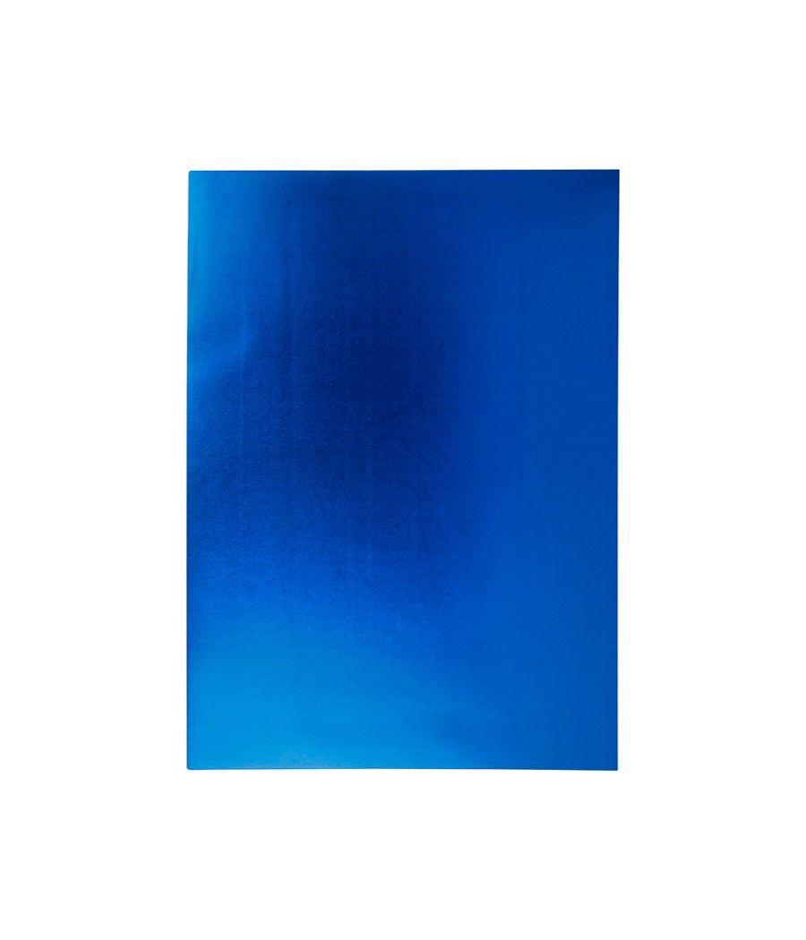 Goma eva liderpapel 50x70 cm espesor 2 mm metalizada azul PACK 10 UNIDADES - Imagen 3