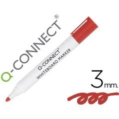 Rotulador q-connect pizarra blanca color rojo punta redonda 3.0 mm PACK 10 UNIDADES