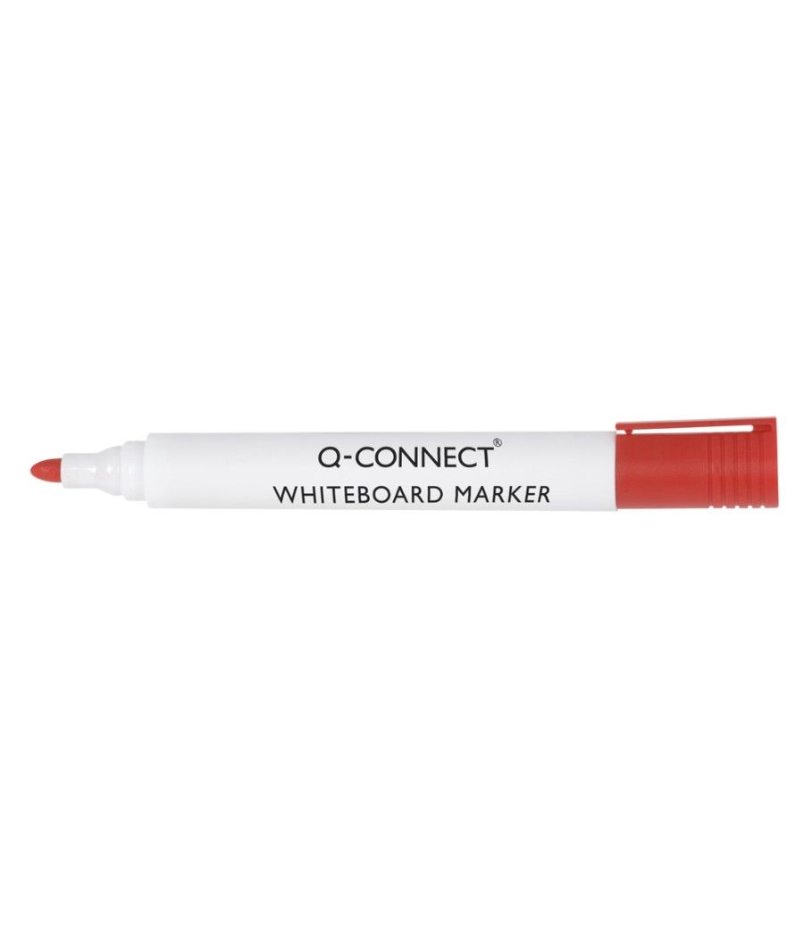 Rotulador q-connect pizarra blanca color rojo punta redonda 3.0 mm PACK 10 UNIDADES - Imagen 3