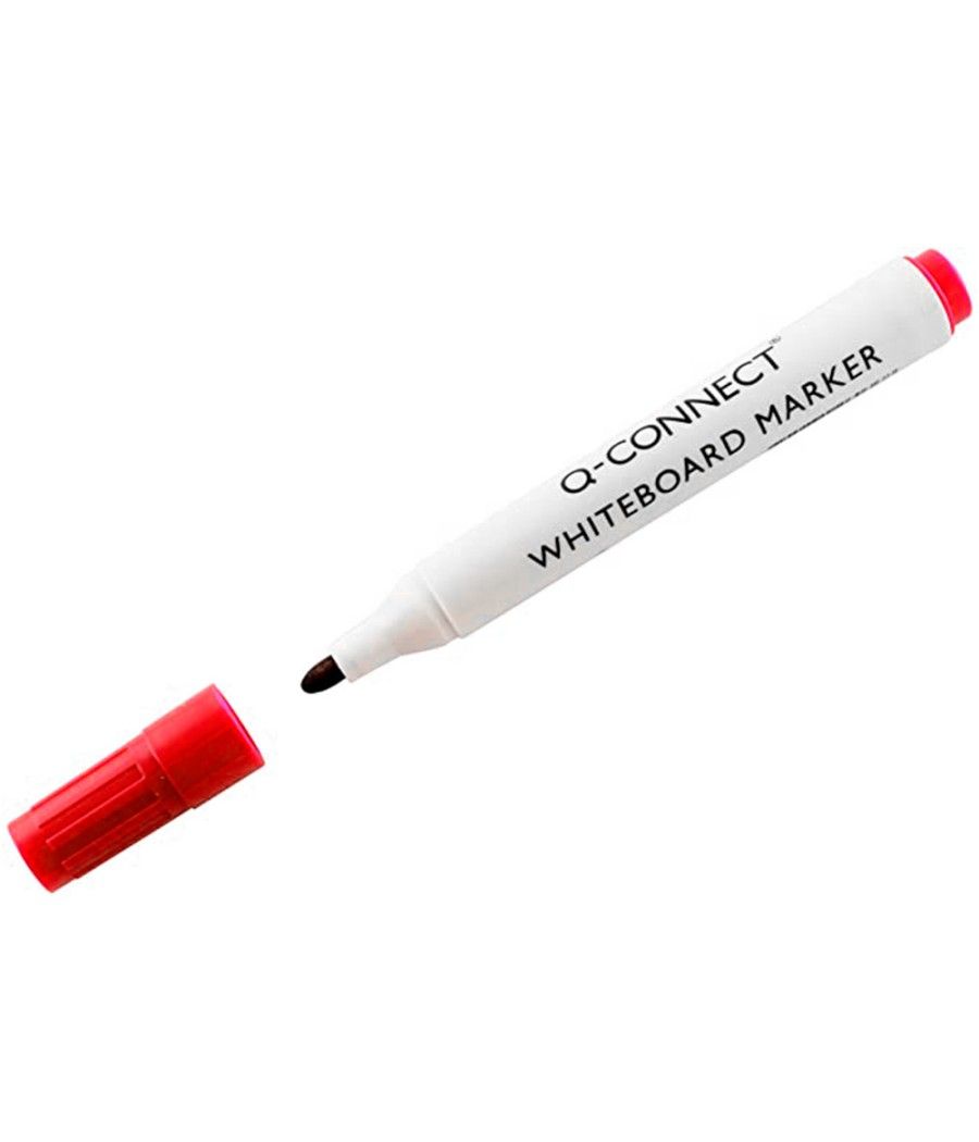 Rotulador q-connect pizarra blanca color rojo punta redonda 3.0 mm PACK 10 UNIDADES - Imagen 4