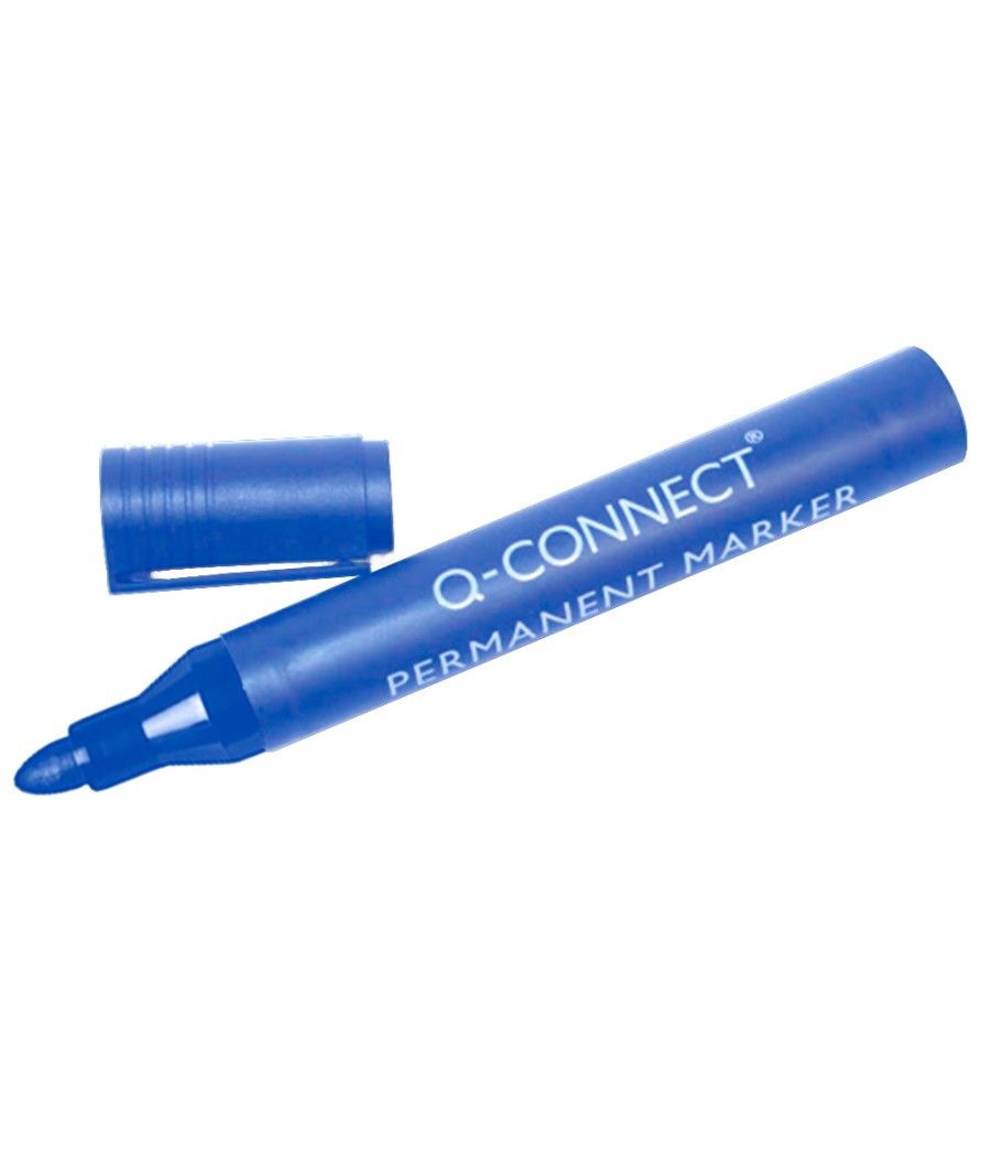 Rotulador q-connect marcador permanente azul punta redonda 3.0 mm PACK 10 UNIDADES - Imagen 6