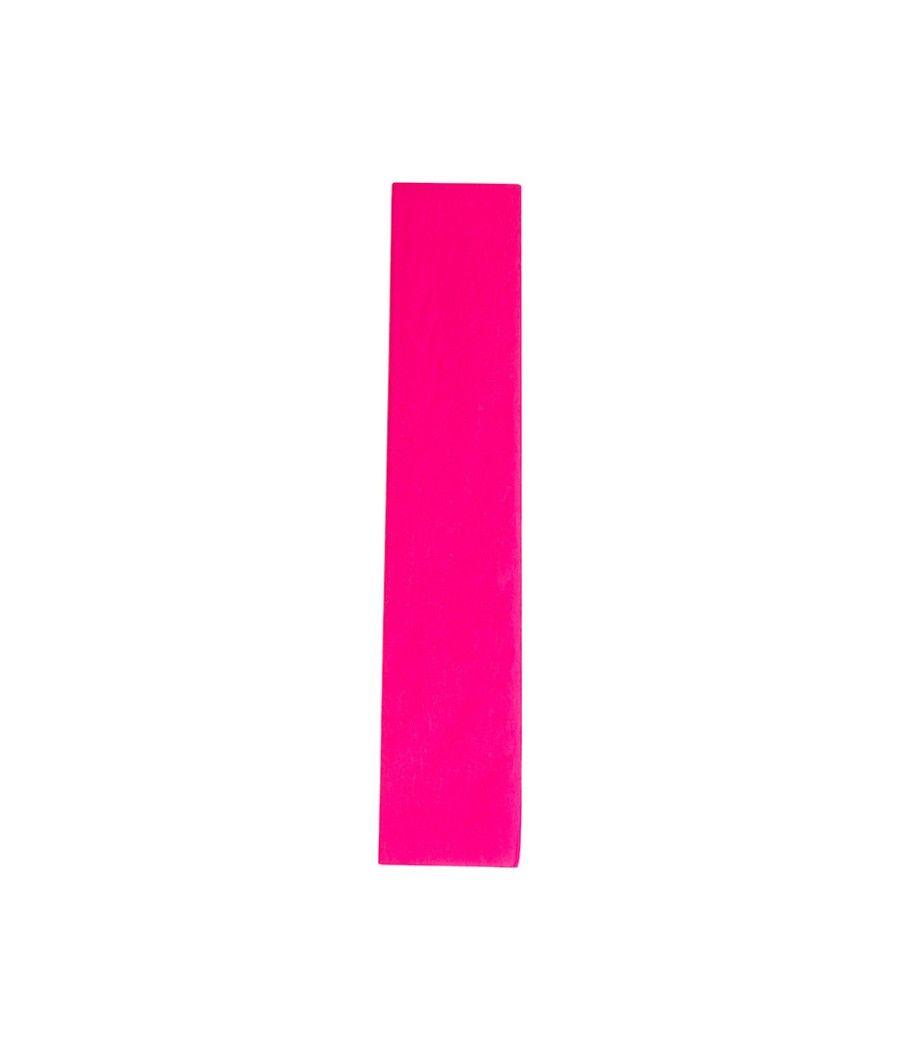 Papel crespón liderpapel 50 cm x 2,5 m 34g/m2 rosa fluorescente - Imagen 4
