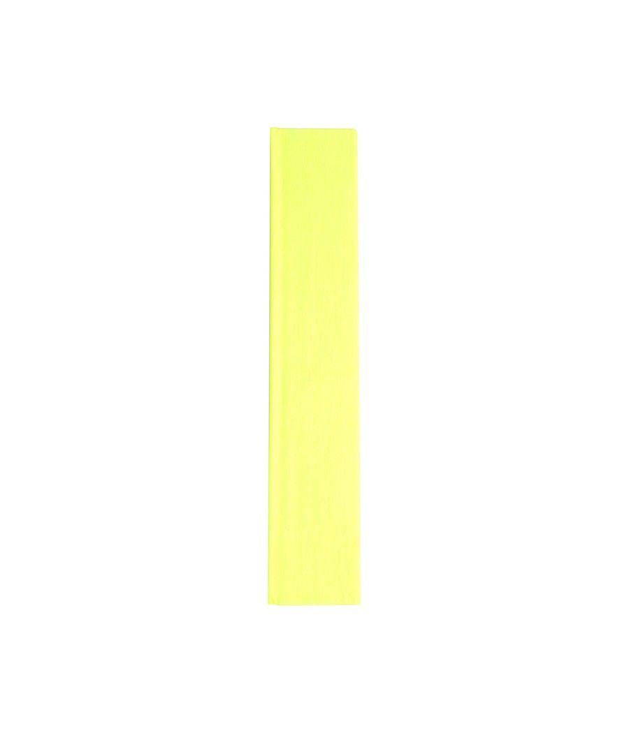 Papel crespón liderpapel 50 cm x 2,5 m 34g/m2 amarillo fluorescente - Imagen 4