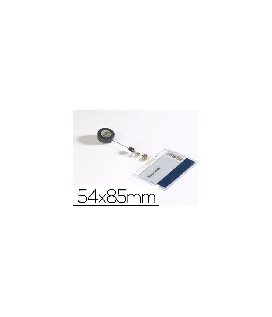 Identificador con cordón extensible durable uso vertical/horizontal 54x85 mm PACK 10 UNIDADES - Imagen 2