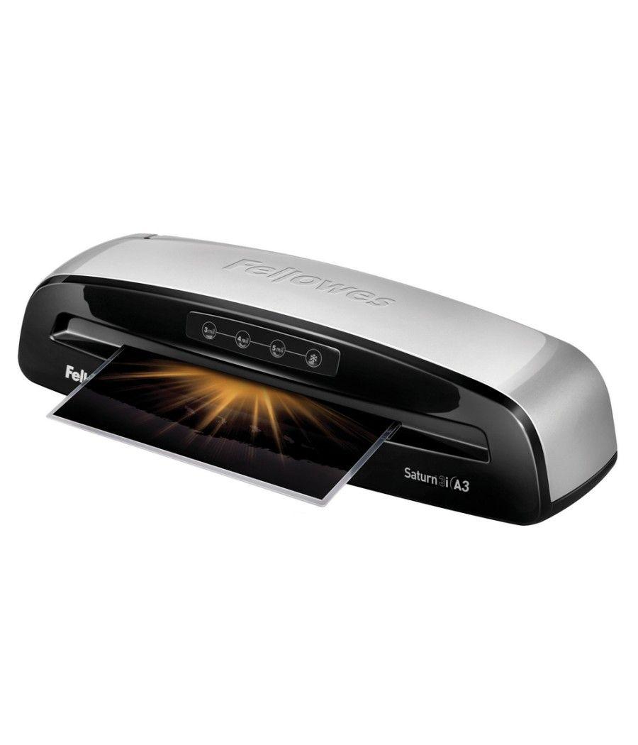 Plastificadora fellowes saturn 3i din a3 2 rodillos sistema antiatasco hasta 125 micras - Imagen 5