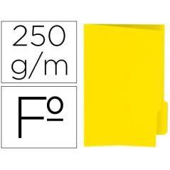 Subcarpeta cartulina gio folio pestaña derecha 250 g/m2 amarillo PACK 50 UNIDADES - Imagen 2