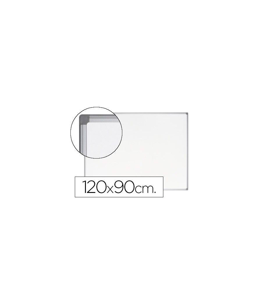 Pizarra blanca bi-office earth-it magnética de acero vitrificado marco de aluminio 120 x 90 cm con bandeja para - Imagen 2