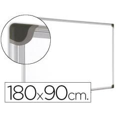 Pizarra blanca bi-office magnética maya w ceramica vitrificada marco de aluminio 180 x 90 cm con bandeja para - Imagen 2