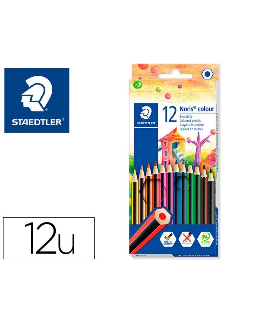 Lápices de colores staedtler wopex ecologico 12 colores en caja de cartón - Imagen 2