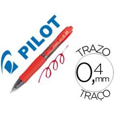 Bolígrafo pilot g-2 pixie rojo tinta gel retráctil sujecion de caucho PACK 12 UNIDADES