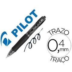 Bolígrafo pilot g-2 pixie negro tinta gel retráctil sujecion de caucho PACK 12 UNIDADES