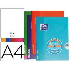 Libreta escolar oxford tapa flexible optik paper openflex 48 hojas 90 gr din a4 liso colores surtidos PACK 10 UNIDADES - Imagen 
