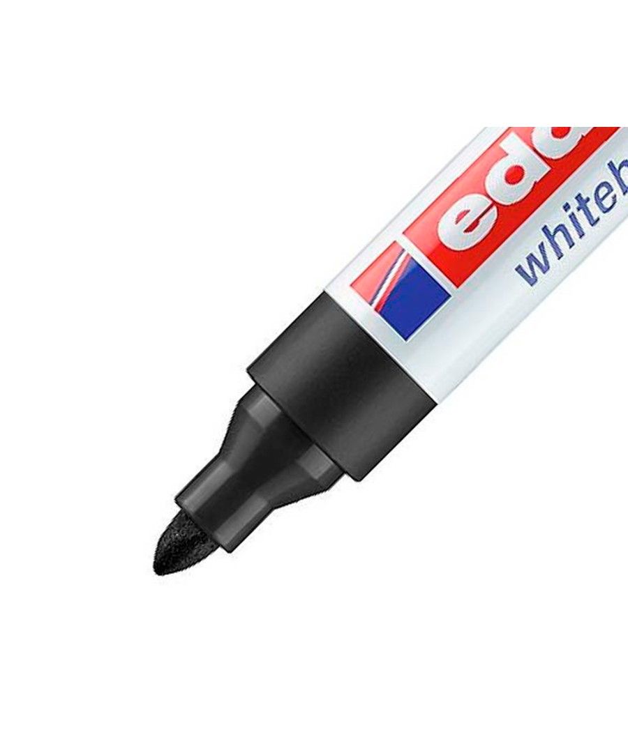 Rotulador edding para pizarra blanca 660 color negro punta redonda 3 mm PACK 10 UNIDADES - Imagen 4