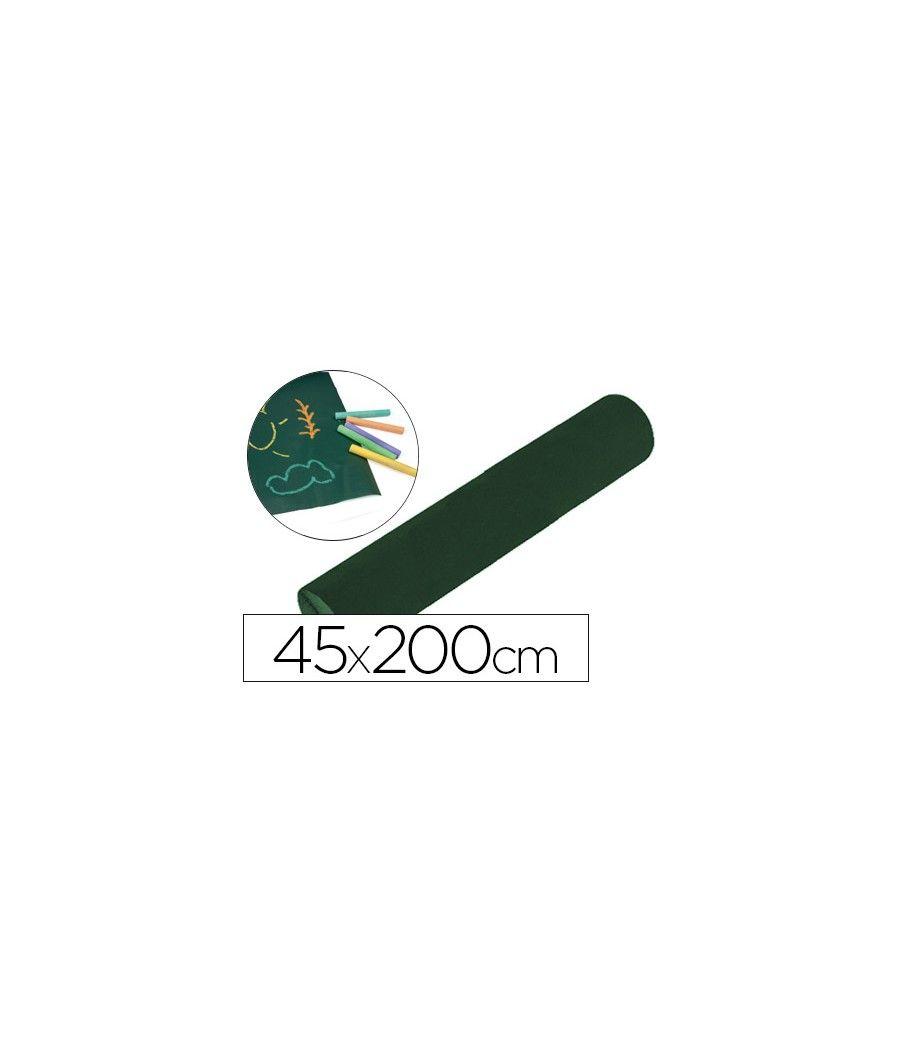Pizarra liderpapel rollo adhesivo 45x200 cm para tiza color verde o negro - Imagen 2