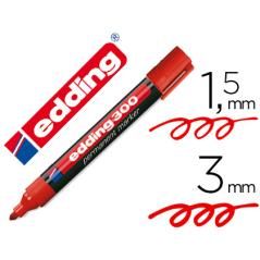 Rotulador edding marcador permanente 300 rojo punta redonda 1,5-3 mm recargable PACK 10 UNIDADES - Imagen 2
