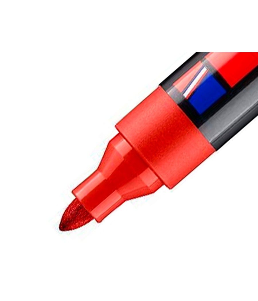 Rotulador edding marcador permanente 300 rojo punta redonda 1,5-3 mm recargable PACK 10 UNIDADES - Imagen 4