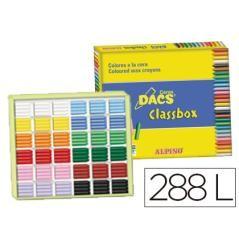 Lápices de cera dacs classbox caja de 288 unidades 12 colores surtidos - Imagen 2