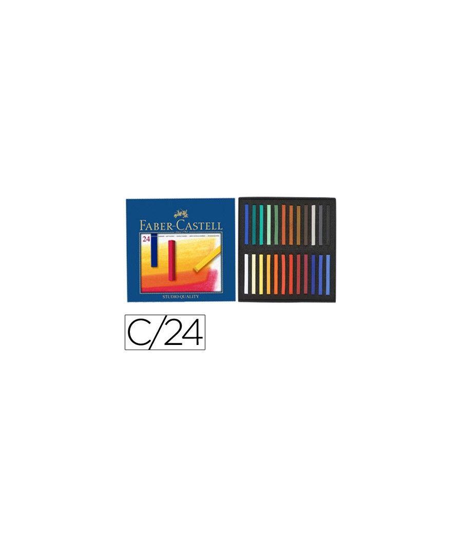 Tiza pastel faber castell estuche cartón de 24 unidades colores surtidos - Imagen 2