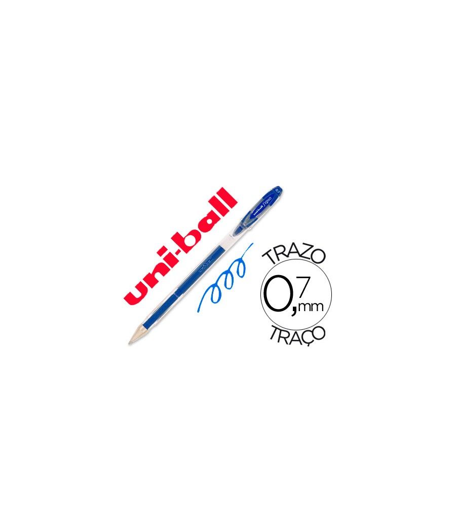 Bolígrafo uni-ball roller um-120 signo 0,7 mm tinta gel color azul PACK 12 UNIDADES - Imagen 2