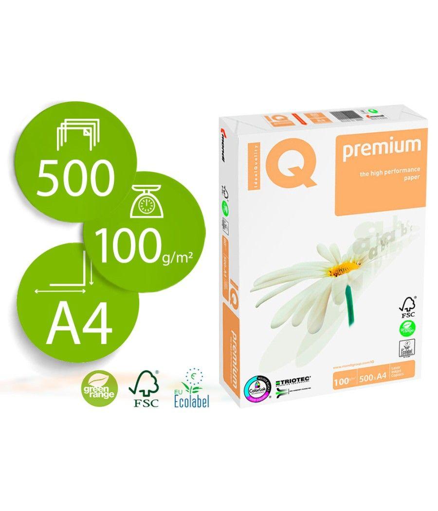 Papel fotocopiadora iq premium din a4 100 gramos paquete de 500 hojas - Imagen 2