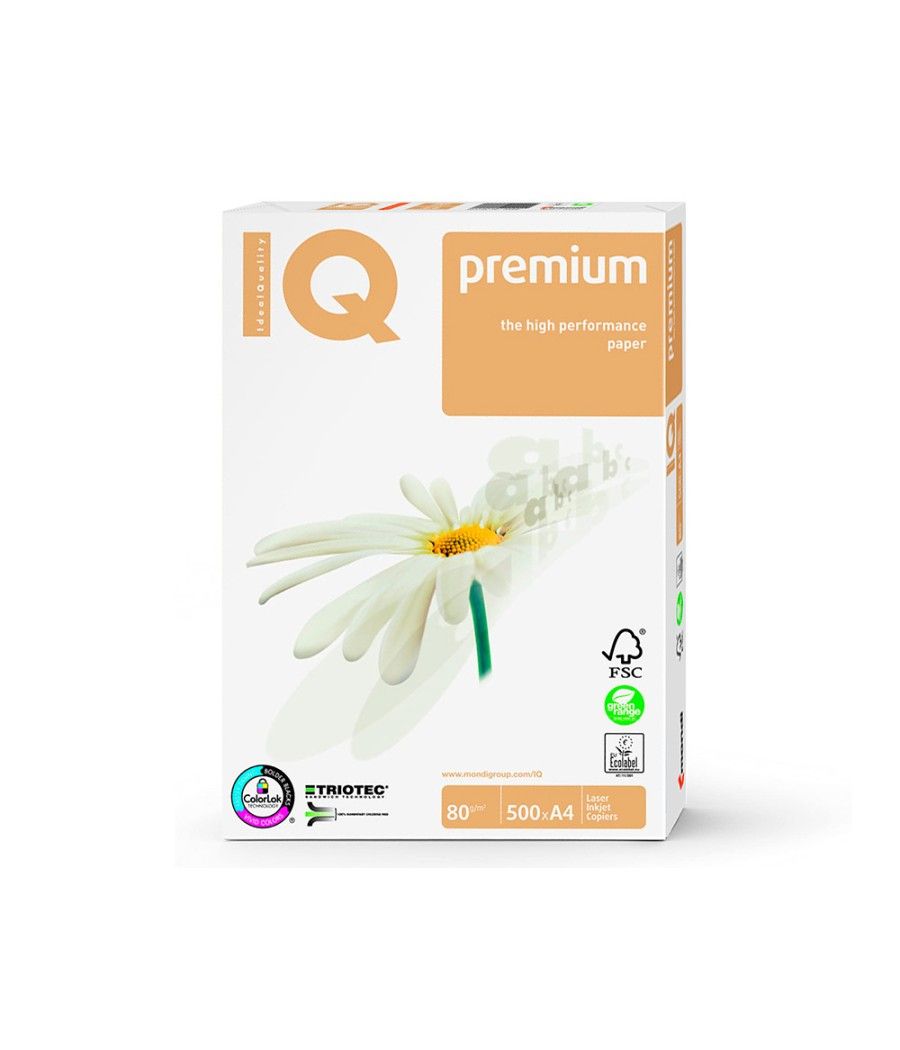 Papel fotocopiadora iq premium din a4 80 gramos paquete de 500 hojas - Imagen 3