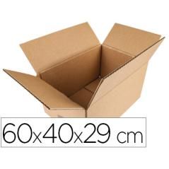 Caja para embalar q-connect americana medidas 600x400x290 mm espesor cartón 5 mm PACK 20 UNIDADES