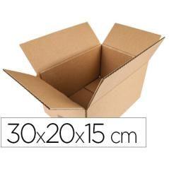 Caja para embalar q-connect americana medidas 300x200x150 mm espesor cartón 5 mm PACK 20 UNIDADES - Imagen 2