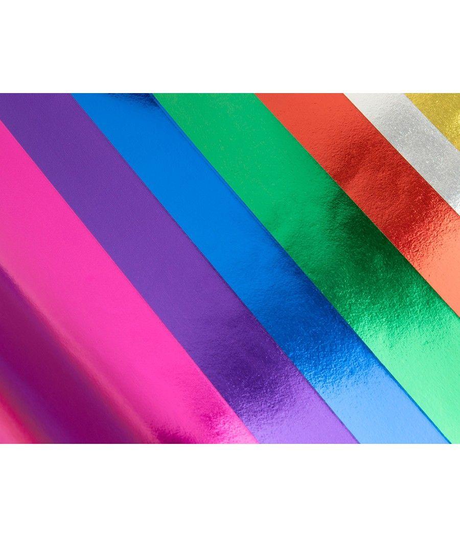 Bloc trabajos manuales liderpapel papel metalizado 240x315 mm 10 hojas colores surtidos - Imagen 7