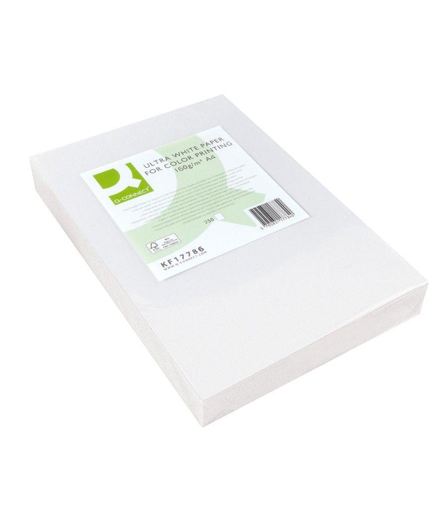 Papel fotocopiadora q-connect ultra white din a4 160 gramos paquete de 250 hojas - Imagen 6