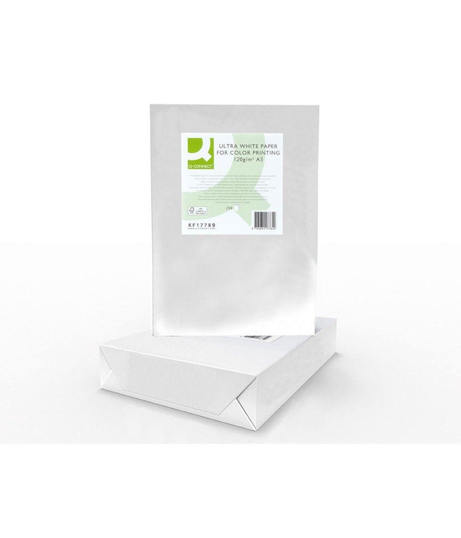 Papel fotocopiadora q-connect ultra white din a3 120 gramos paquete de 250 hojas - Imagen 7