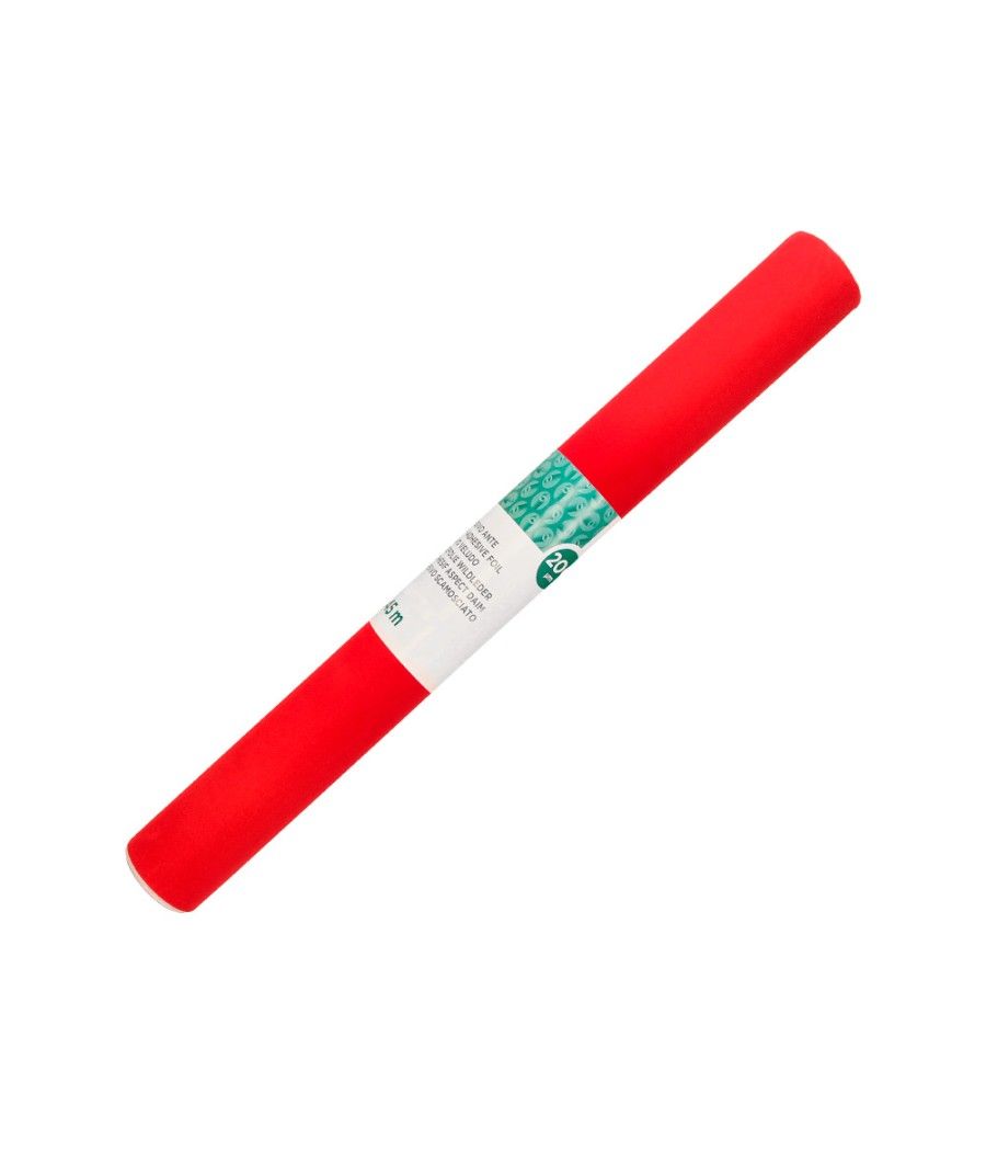 Rollo adhesivo liderpapel unicolor rojo brillo rollo de 0,45 x 2 mt - Imagen 3