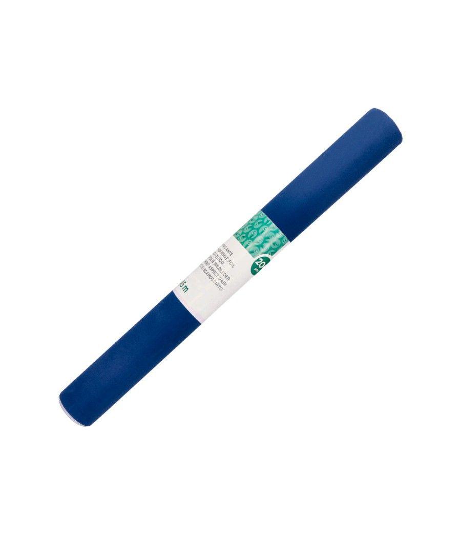 Rollo adhesivo liderpapel unicolor azul brillo rollo de 0,45 x 2 mt - Imagen 3