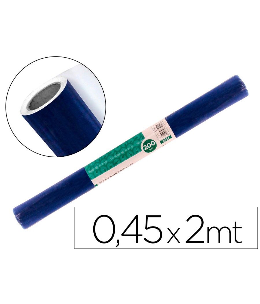 Rollo adhesivo liderpapel especial ante azul rollo de 0,45 x 2 mt - Imagen 2