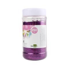 Purpurina liderpapel fantasía color violeta metalizado bote de 250 gr - Imagen 3