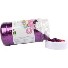 Purpurina liderpapel fantasía color violeta metalizado bote de 250 gr - Imagen 4