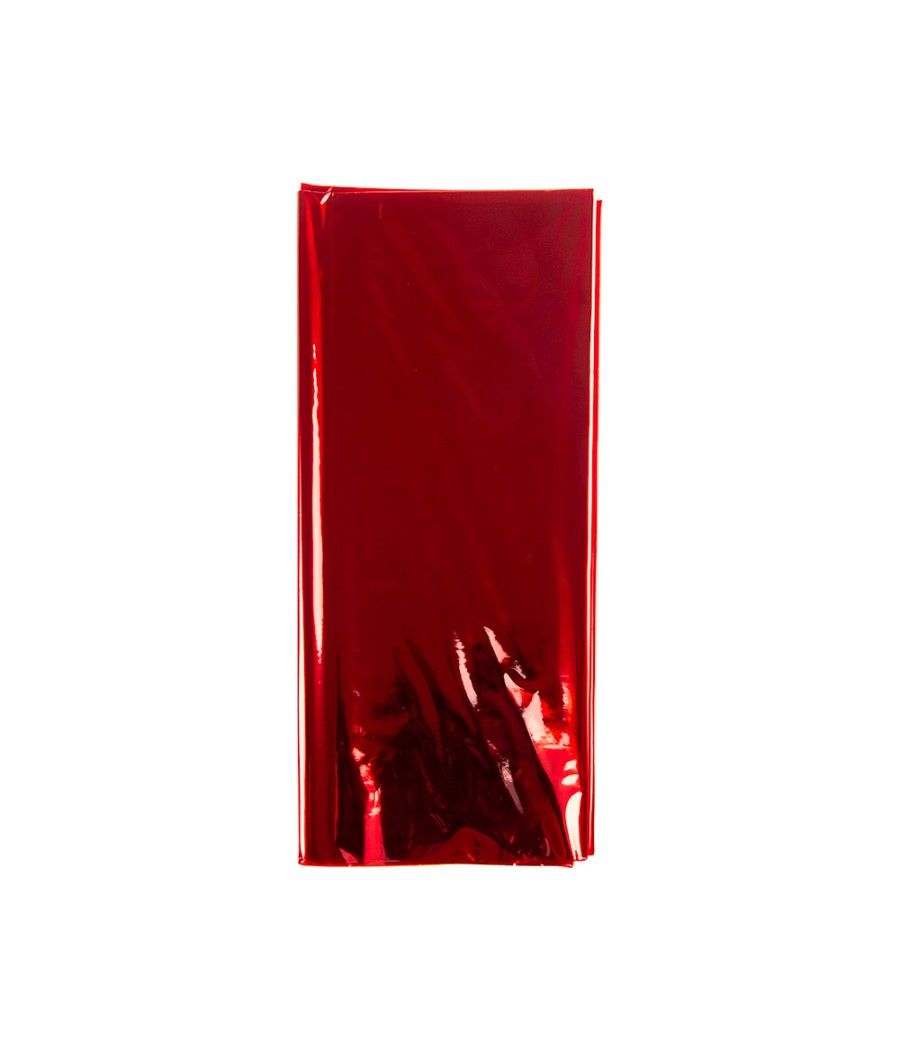 Papel celofán liderpapel 50x70 cm 22g/m2 bolsa de 5 hojas rojo - Imagen 4