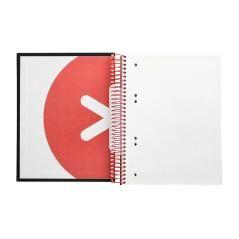 Cuaderno espiral liderpapel a5 micro antartik tapa forrada 120h 100g liso con bandas 6 taladros color negro - Imagen 8