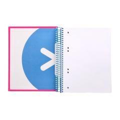 Cuaderno espiral liderpapel a5 micro antartik tapa forrada 120h 100 gr liso con bandas 6 taladros color rosa flúor - Imagen 8