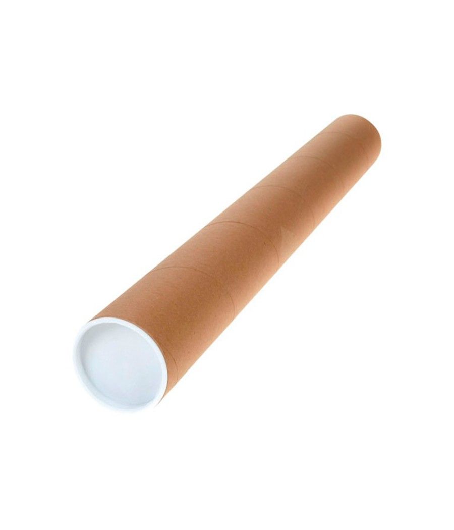 Tubo de cartón q-connect portadocumentos tapa plástico 40x430 mm - Imagen 3