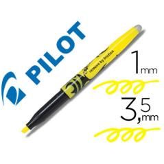 Rotulador pilot frixion light fluorescente borrable punta defibra color amarillo PACK 12 UNIDADES - Imagen 2