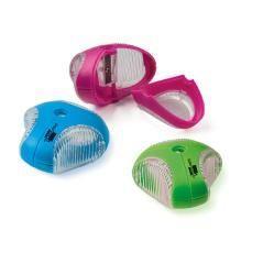 Sacapuntas liderpapel star plástico 1 uso con depósito colores surtidos PACK 30 UNIDADES - Imagen 2