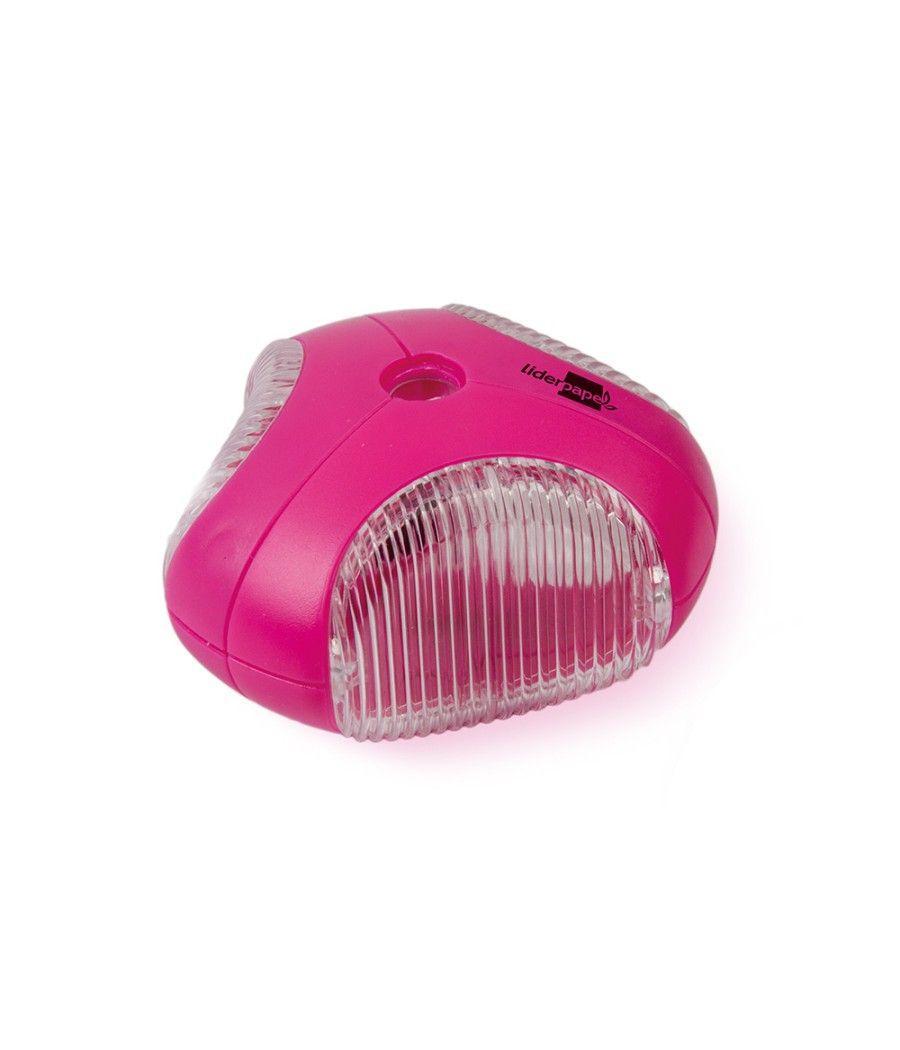 Sacapuntas liderpapel star plástico 1 uso con depósito colores surtidos PACK 30 UNIDADES - Imagen 3