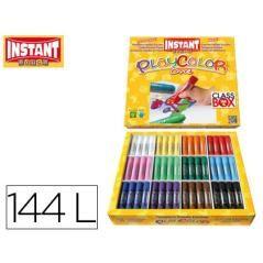 Tempera solida en barra playcolor escolar caja de 144unidades 12 colores surtidos - Imagen 2