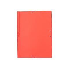 Carpeta liderpapel gomas plástico folio solapa color rojo - Imagen 3