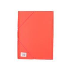 Carpeta liderpapel gomas plástico folio solapa color rojo - Imagen 4